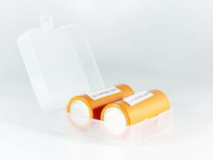 2x - 26650 Battery Clear Case