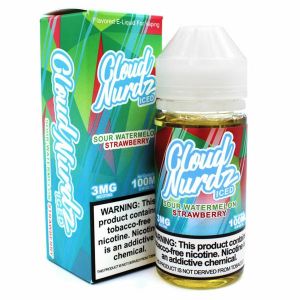 Cloud Nurdz TFN Sour Watermelon Strawberry Iced
