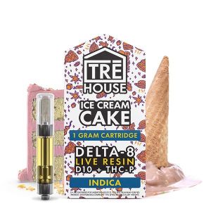 Tre House Live Resin D8 D10 THCP Cartridge - 1 Pack