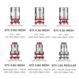 Vaporesso GTX Replacement Coil - 5 Pack