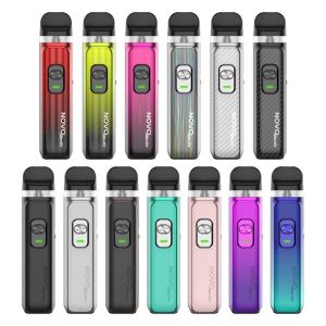 All colors of the SMOK Novo Master Kit lined up next to each other
