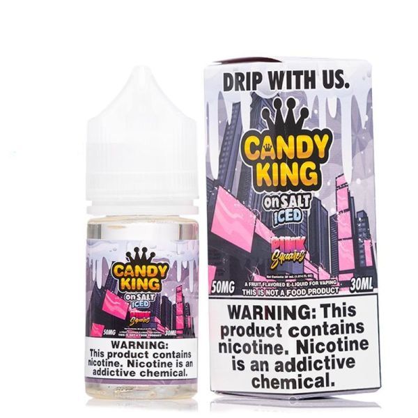 Candy King on Salt Iced Pink Squares