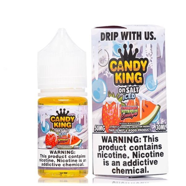 Candy King on Salt Iced Strawberry Watermelon Bubblegum
