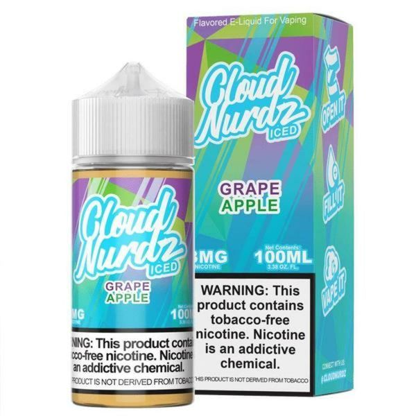 Cloud Nurdz Iced Grape Apple Vape Juice