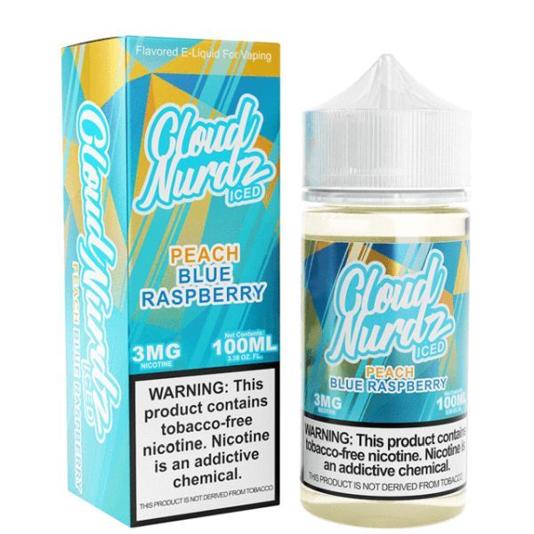 Cloud Nurdz TFN Peach Blue Raspberry Iced