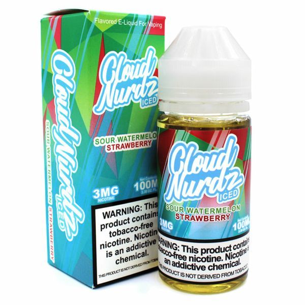 Cloud Nurdz TFN Sour Watermelon Strawberry Iced