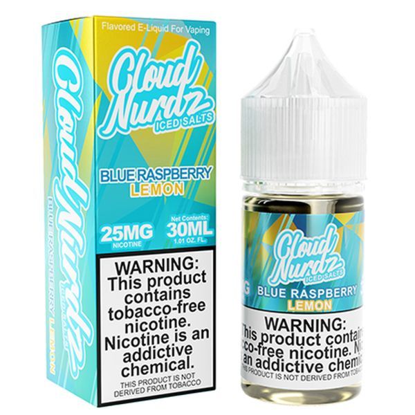 Cloud Nurdz TFN Blue Raspberry Lemon Salts Iced