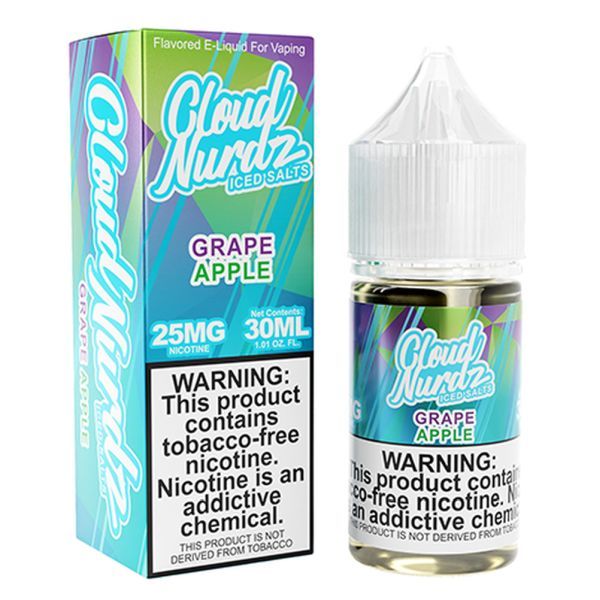 Cloud Nurdz TFN Grape Apple Salts Iced