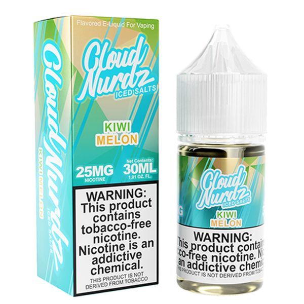 Cloud Nurdz TFN Kiwi Melon Salts Iced