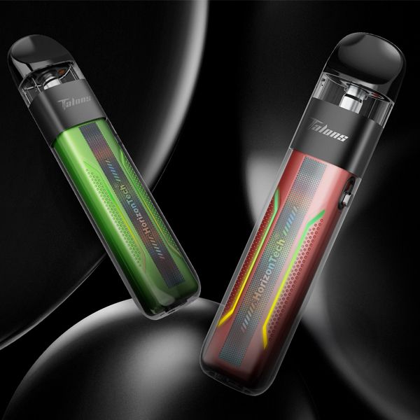 Green and Red HorizonTech refillable vape kit
