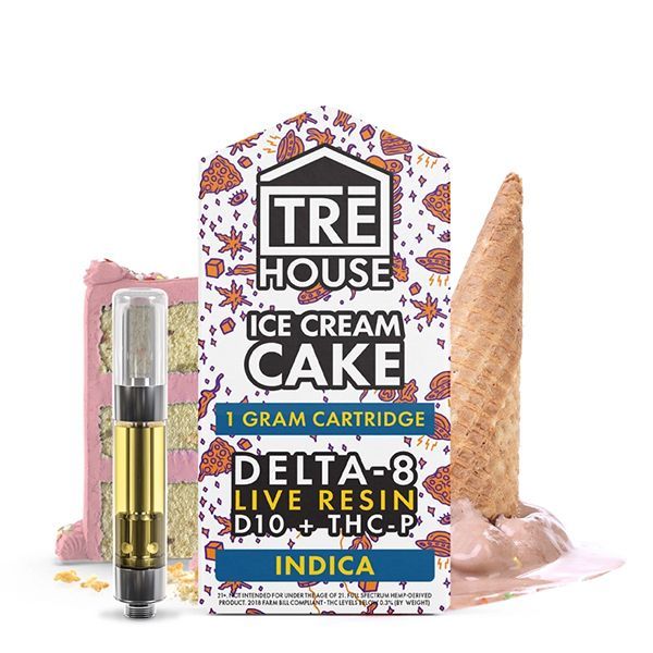 Tre House Live Resin D8 D10 THCP Cartridge - 1 Pack