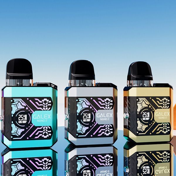 Blue, Purple and Gold Freemax Galex Nano 2 vape pod kits
