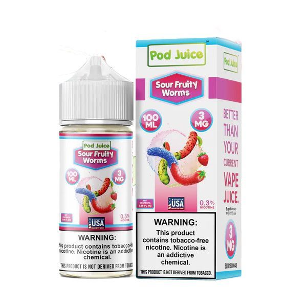 Pod Juice Sour Fruity Worms