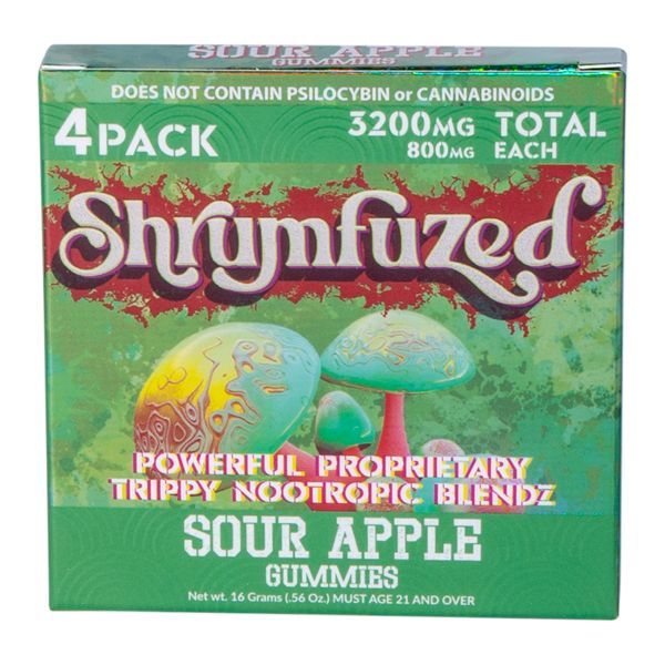 Shrumfuzed gummies sour apple 
