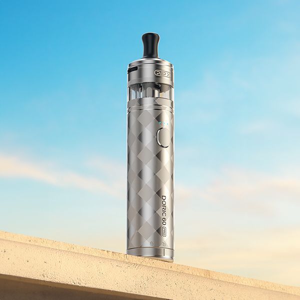 astral silver VOOPOO Doric 60 vape against sky background