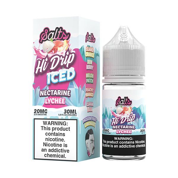 Hi-Drip Salts Iced Nectarine Lychee