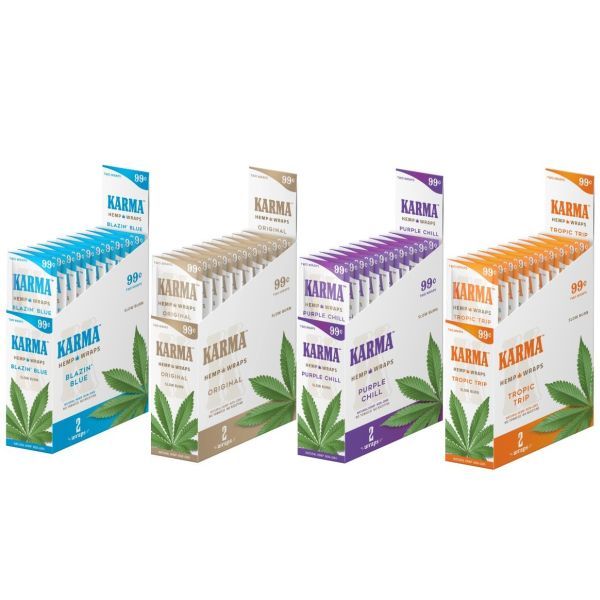 KARMA Hemp Wraps - 25 Pouches