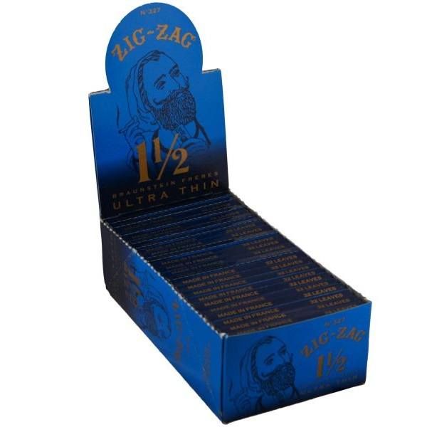 Zig Zag 1 1/2 Sz Blue Ultra Thin Cig Papers