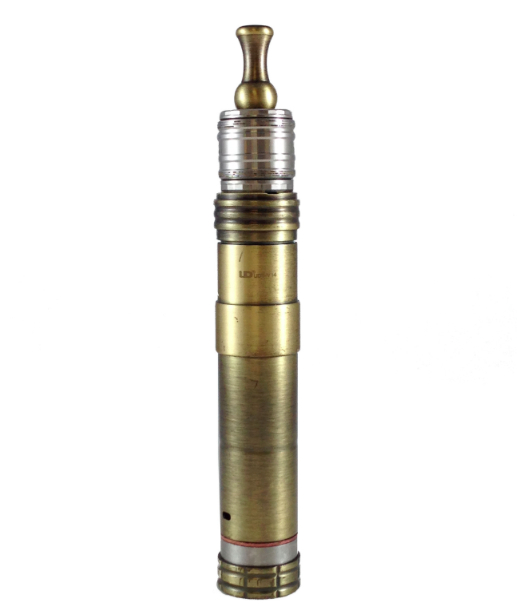 UDT V14 in brushed brass and Poseidon Dripping Atomizer