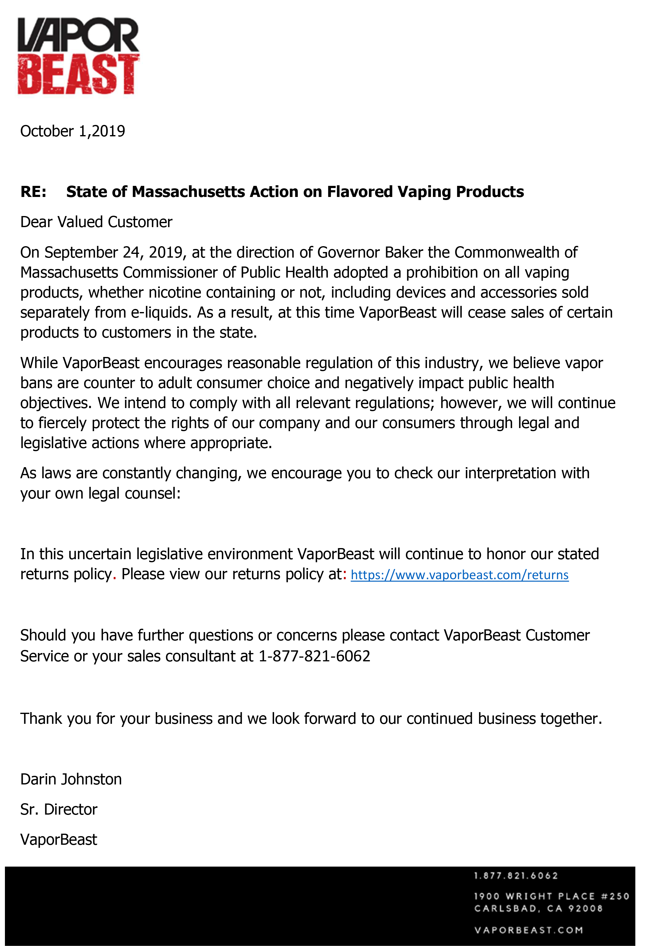 Massachusetts Vape Bans