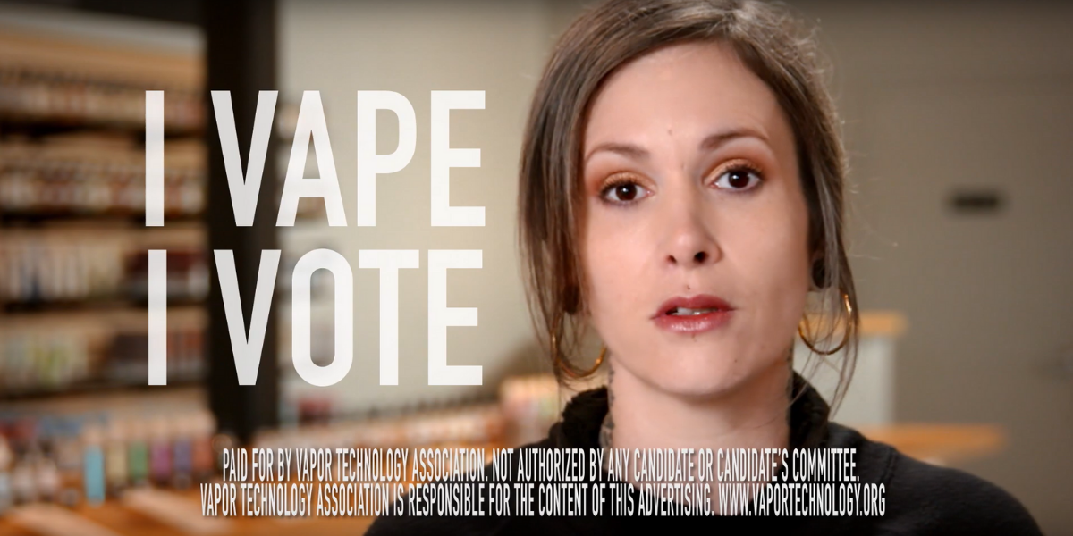 Watch the VTA's New TV Ad on Vaping: I Vape, I Vote
