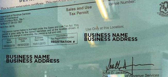Connecticut Sales and Use Permit