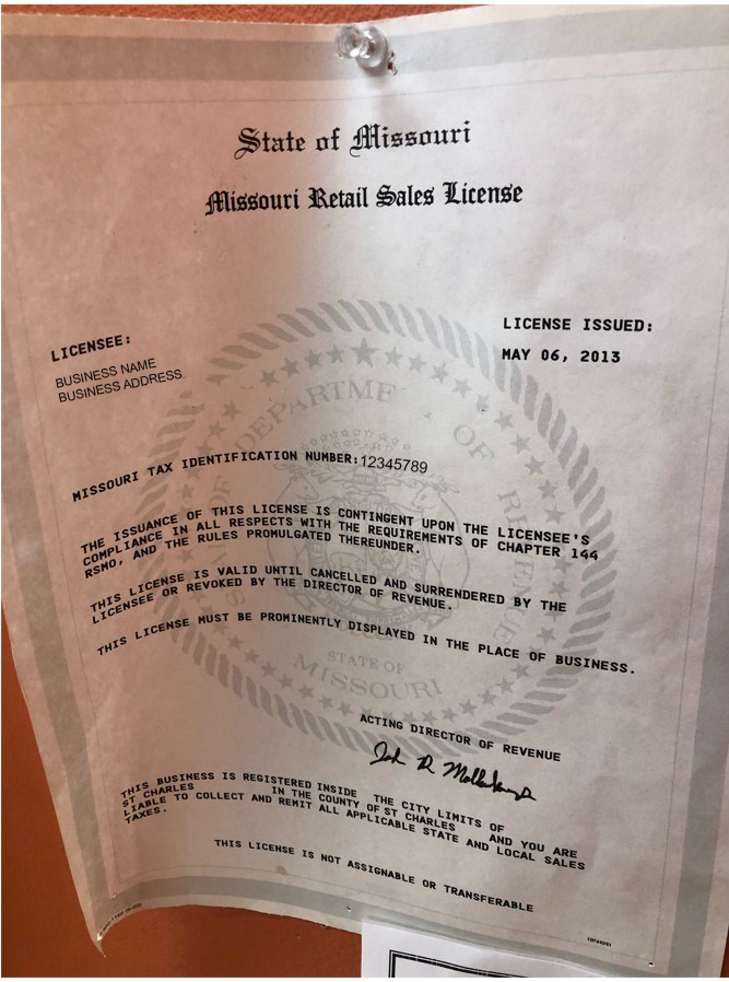 Missouri Tax Permit