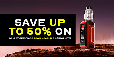 Save up to 50% on the GeekVape Aegis Legend 3 Kit and Mod