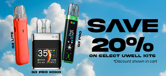SAVE 20% ON UWELL G3