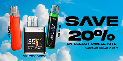 SAVE 20% OFF SELECT UWELL G3 KITS