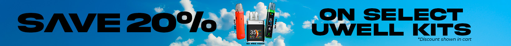 SAVE 20% OFF SELECT UWELL G3 KITS
