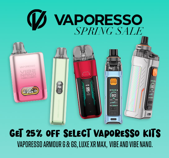 VAPORESSO SELECT KITS 25% OFF